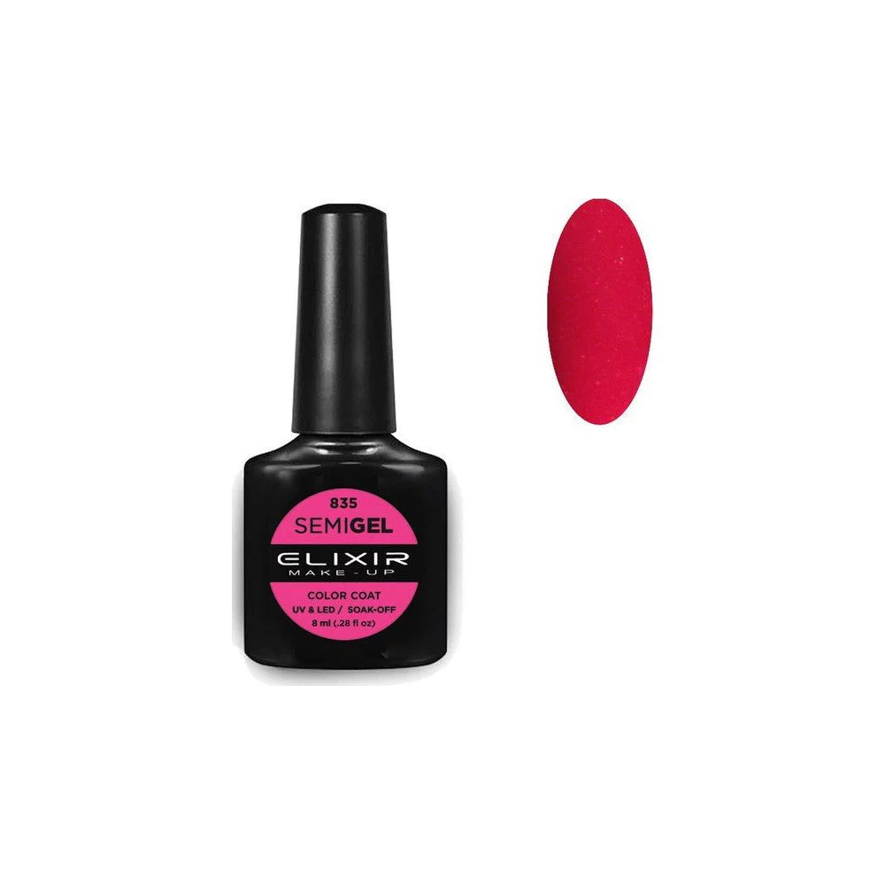 Elixir Make-up Semi Gel Ημιμόνιμο Επαγγελματικό Βερνίκι Νυχιών Νο835 Dogwood Rose, 8ml Elixir Make-up Semi Gel Ημιμόνιμο Επαγγελματικό Βερνίκι Νυχιών Νο835 Dogwood Rose, 8ml