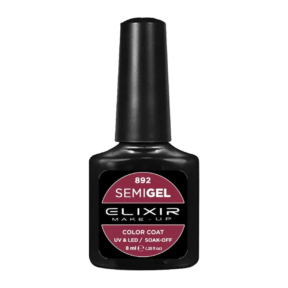 Elixir Make-up Semi Gel Ημιμόνιμο Επαγγελματικό Βερνίκι Νυχιών Νο892 Currant, 8ml Elixir Make-up Semi Gel Ημιμόνιμο Επαγγελματικό Βερνίκι Νυχιών Νο892 Currant, 8ml