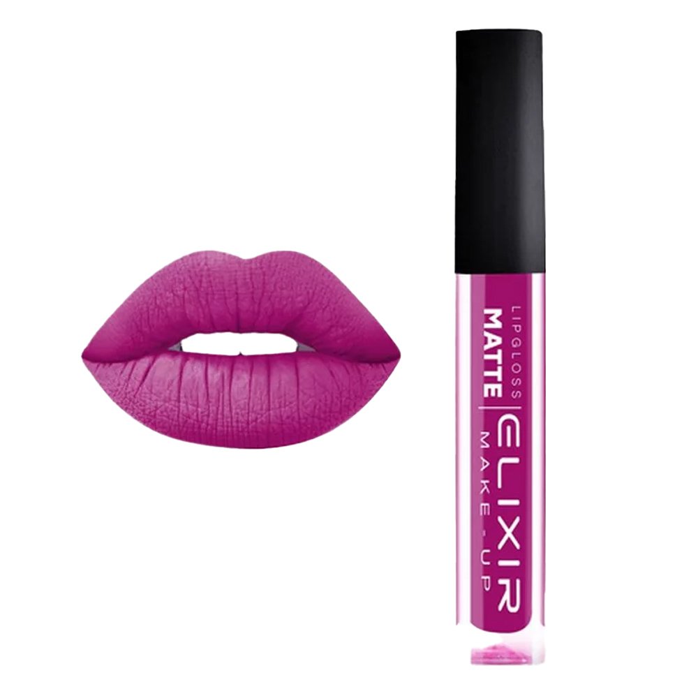 Elixir Liquid Lip Matte Ματ Κραγιόν Νο 424 Red Violet, 1τμχ