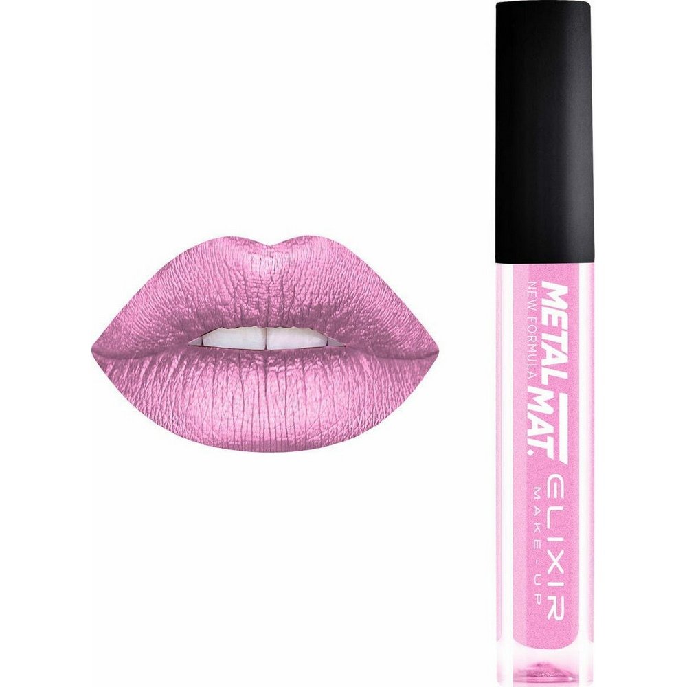 Elixir Make-Up Liquid Lip Metal Matte Υγρό Ματ Κραγιόν, 426 Sweet Pink