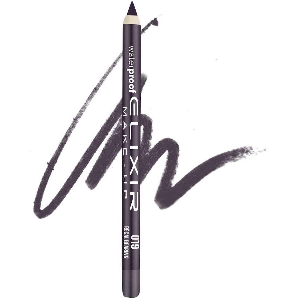 Elixir Make-Up Silky Pencil Αδιάβροχο Μολύβι Ματιών, 019 Regal Bearing