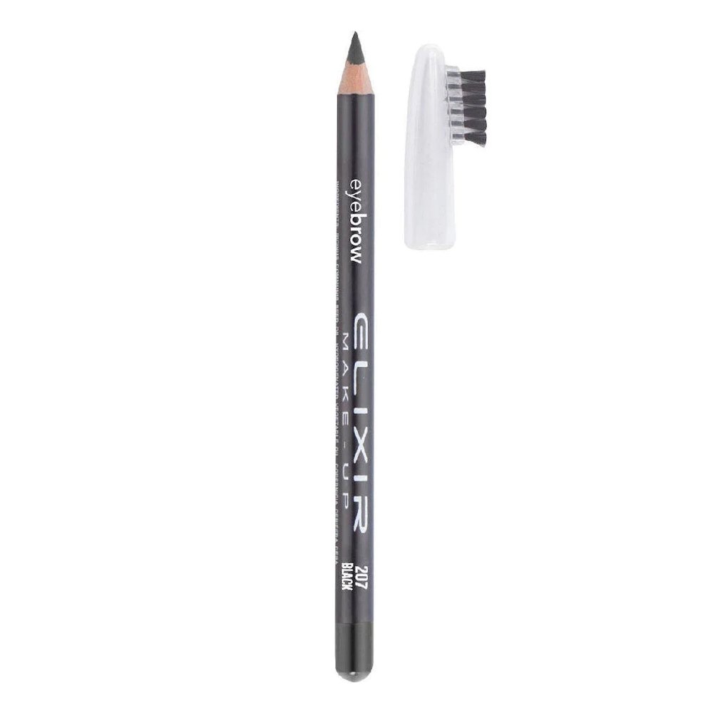 Elixir Make-Up Eyebrow Pencil Μολύβι Φρυδιών Νο207 Black, 1.2gr