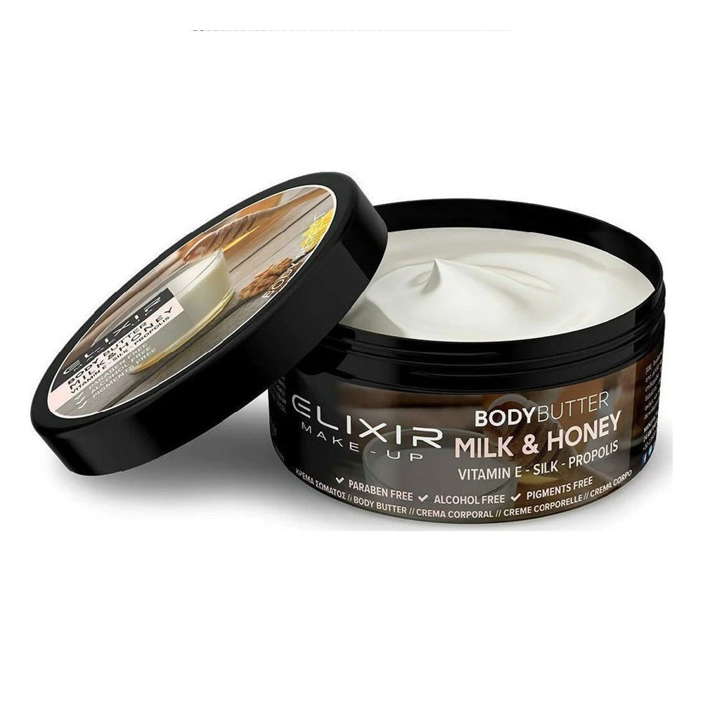 Elixir Make-Up Body Butter Ενυδατικό Γαλάκτωμα Σώματος Milk and Honey, 220ml