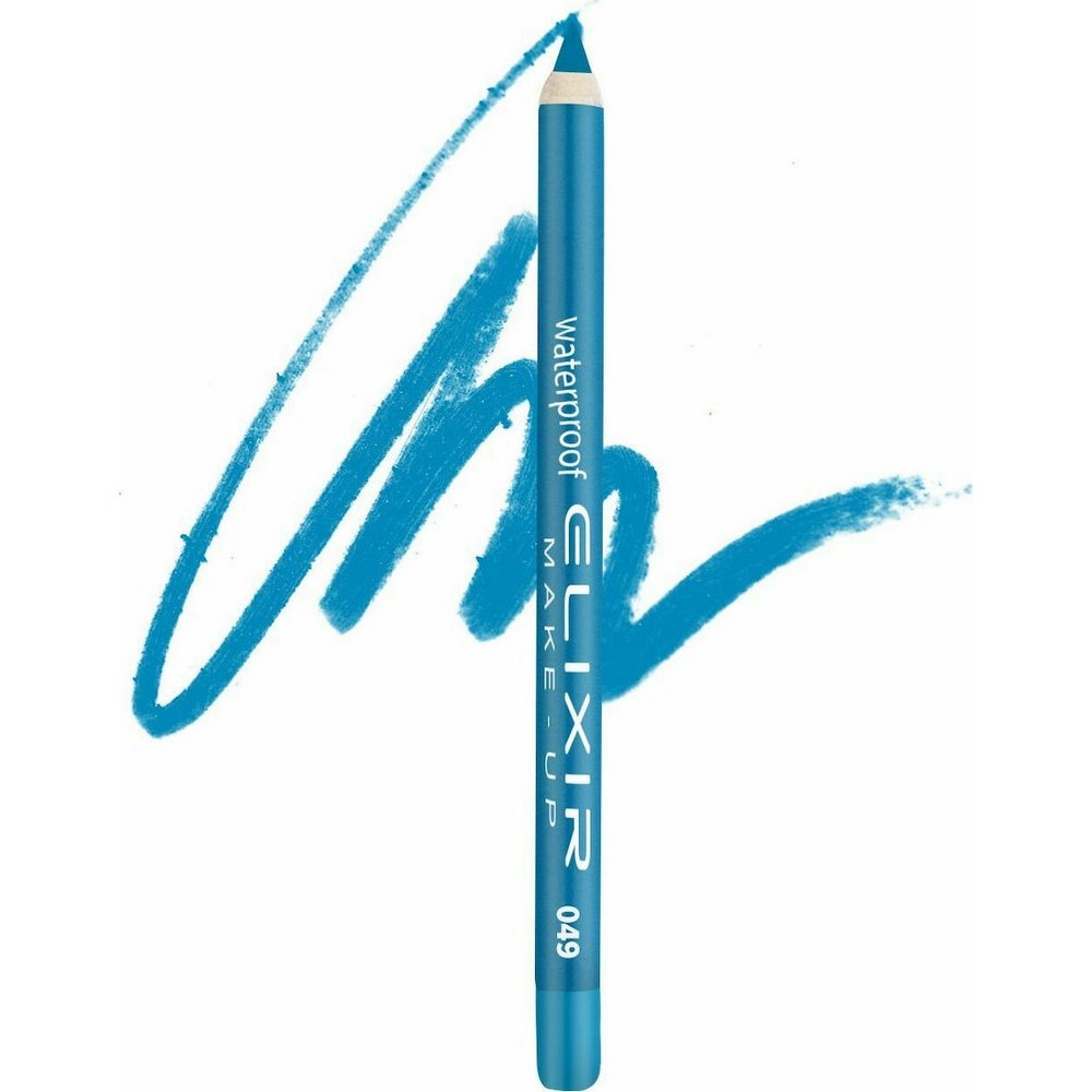 Elixir Make-Up Silky Pencil Αδιάβροχο Μολύβι Ματιών, 049 Sky Blue