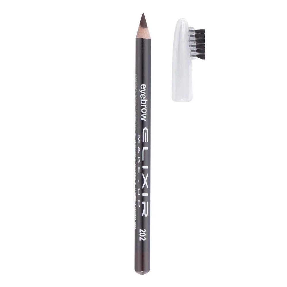 Elixir Make-Up Eyebrow Pencil 202 Cafe Noir Μολύβι Φρυδιών, 1τμχ
