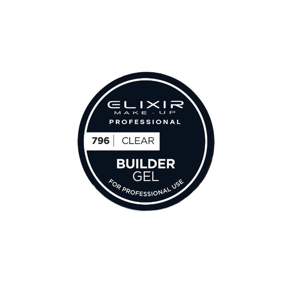 Elixir Make-Up Professional Builder Gel 796 Clear, 15gr