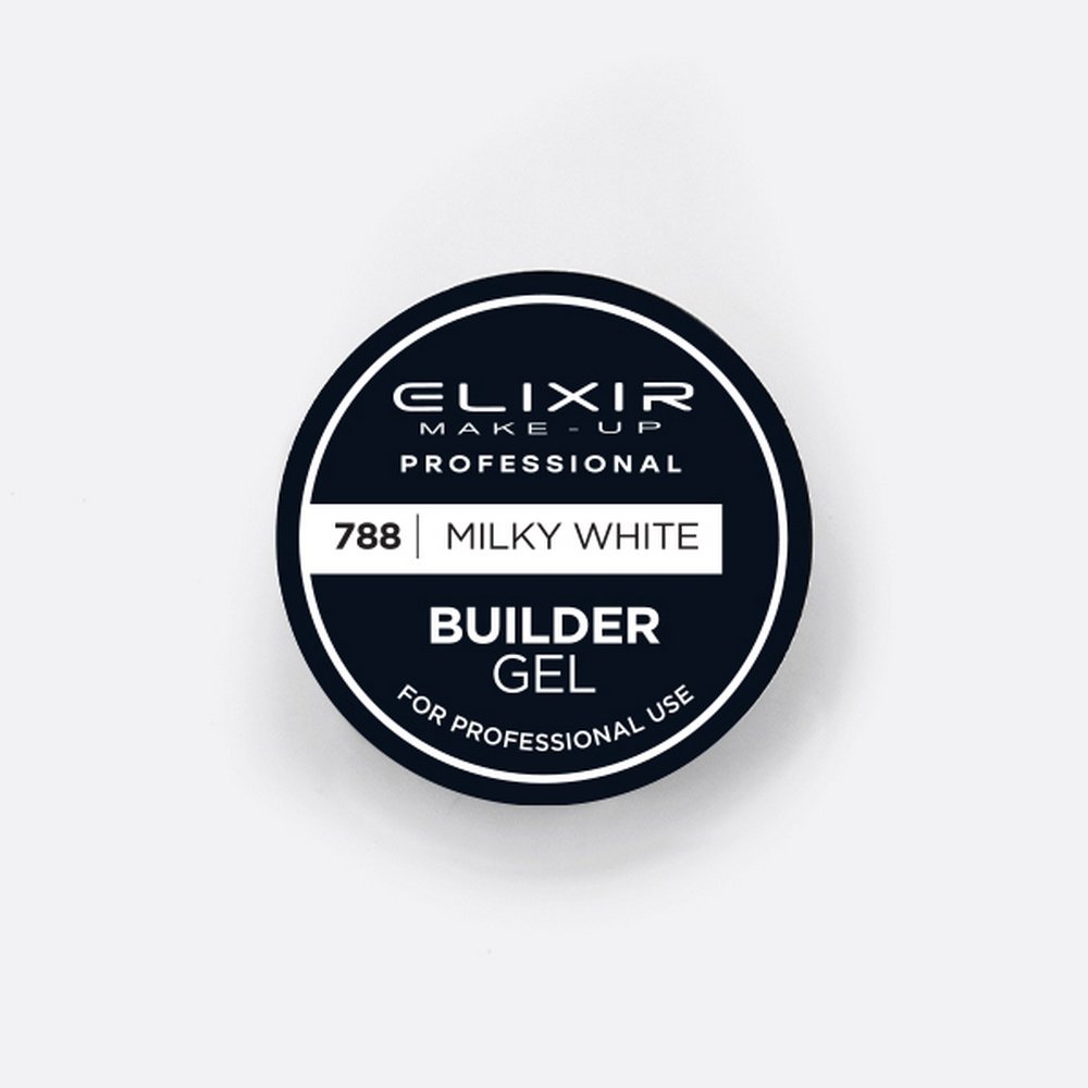 Elixir Make-Up Professional Builder Gel 788 Milky White, 15gr