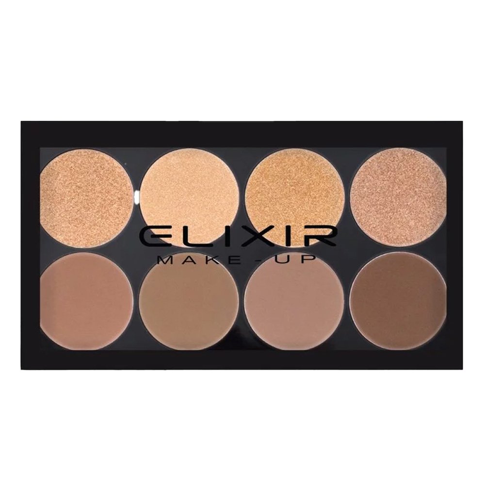 Elixir Make-Up Contour And Highlight Palette Παλέτα Contouring 771A, 1τμχ