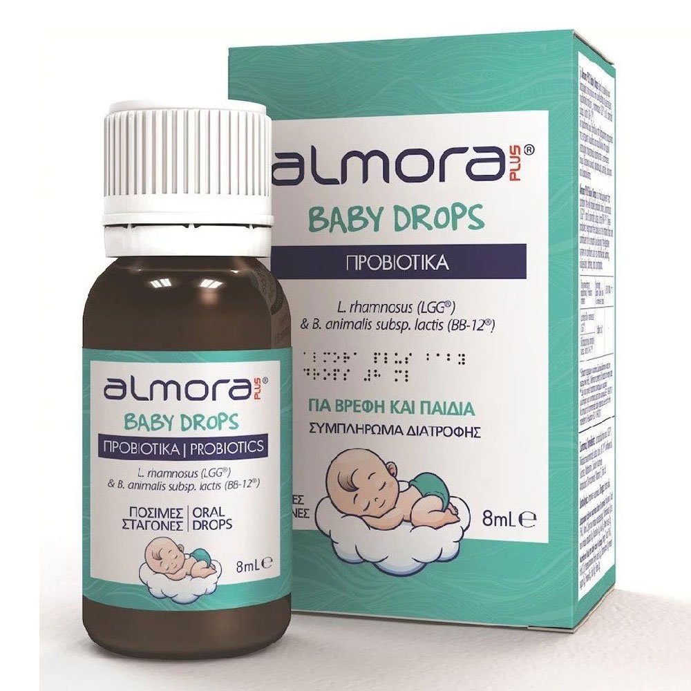Almora Baby Drops - Προβιοτικά Για Βρέφη & Παιδιά, 8ml