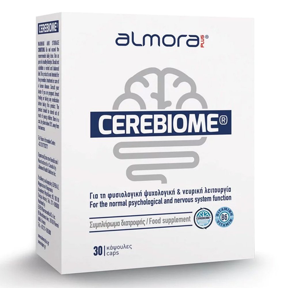 Elpen Almora Plus Cerebiome για Φυσιολογική Ψυχολογική & Νευρική Λειτουργία, 30 κάψουλες
