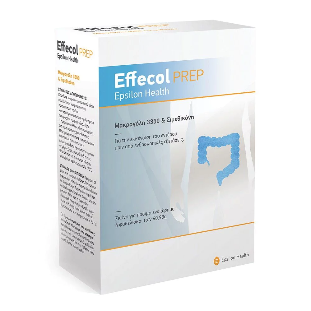Epsilon Health Epsilon Health Effecol PREP Για την Εκκένωση του Εντέρου Πριν από Ενδοσκοπικές Εξετάσεις, 4 Φακελίσκοι Epsilon Health Epsilon Health Effecol PREP Για την Εκκένωση του Εντέρου Πριν από Ενδοσκοπικές Εξετάσεις, 4 Φακελίσκοι
