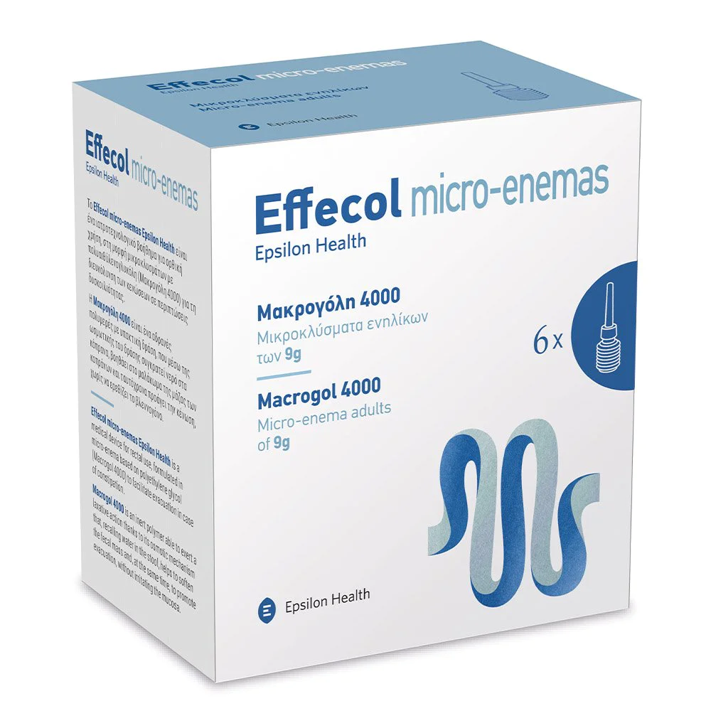 Epsilon Health Micro-Enemas Macrogol 4000 Μικροκλύσματα, 6 x 9gr Epsilon Health Micro-Enemas Macrogol 4000 Μικροκλύσματα, 6 x 9gr