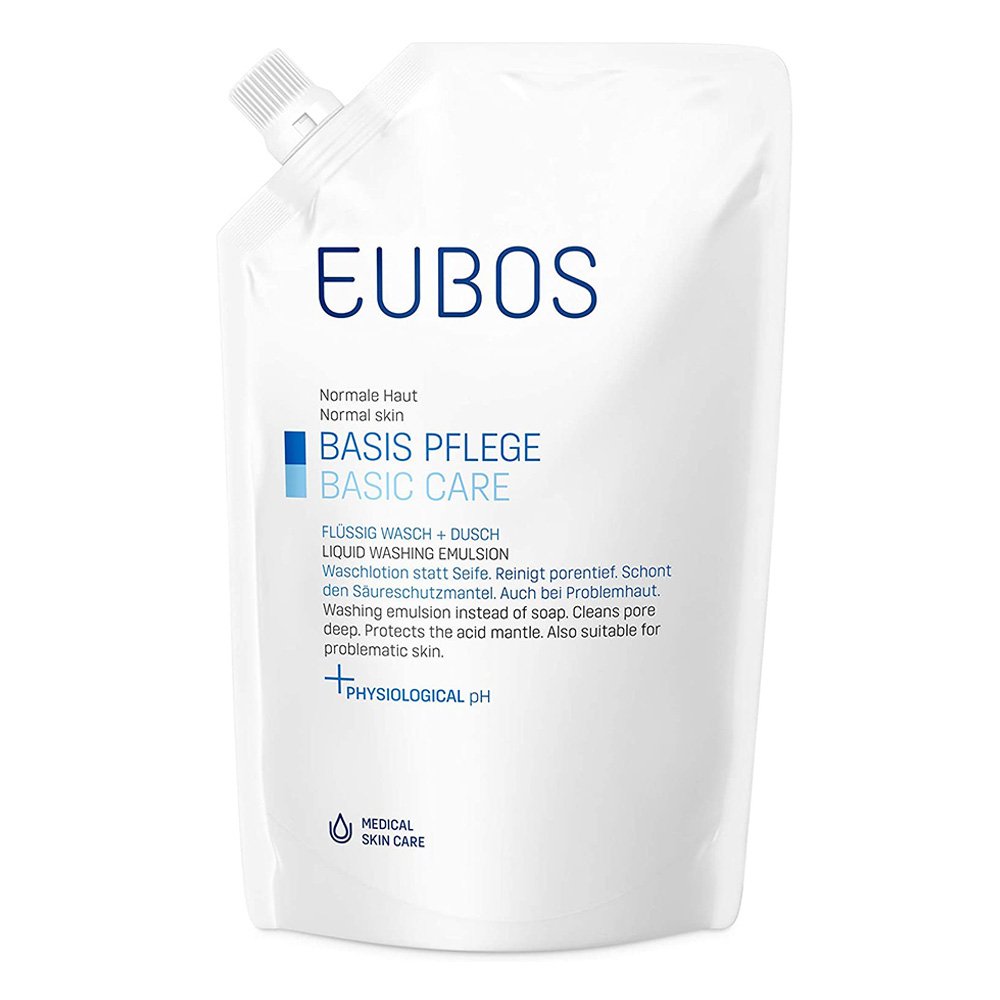 Eubos Liquid Blue Refill Υγρό Καθαρισμού Προσώπου και Σώματος Χωρίς άρωμα, 400ml