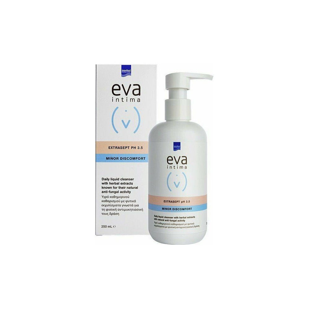 Eva Intima Wash, Extrasept pH 3.5 Minor Discomfort Υγρό Καθημερινού Καθαρισμού Ευαίσθητης Περιοχής 250ml