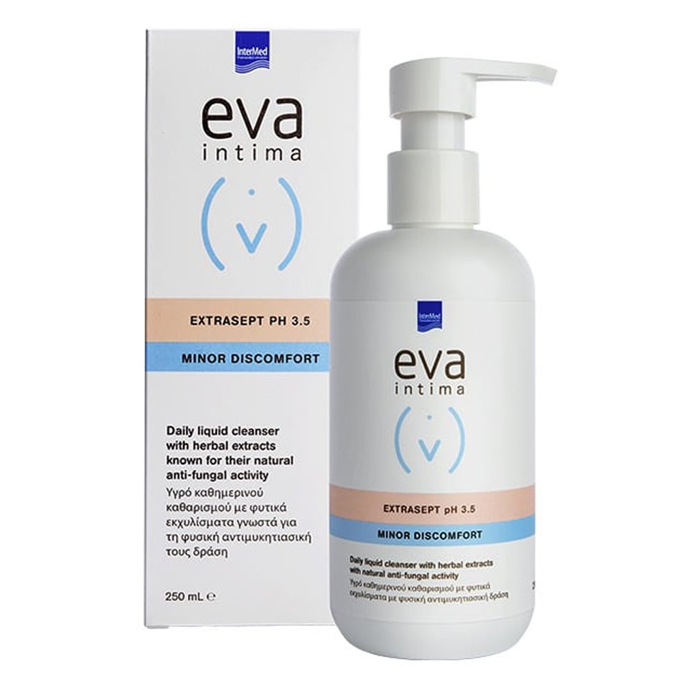 Eva Intima Wash, Extrasept pH 3.5 Minor Discomfort Υγρό Καθημερινού Καθαρισμού Ευαίσθητης Περιοχής, 250ml