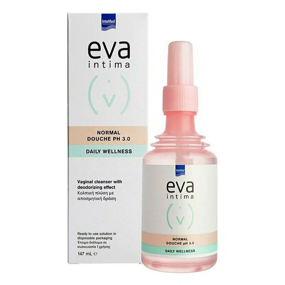 Intermed Eva Intima Normal Douche pH3.0 για Κολπική Πλύση με Αποσμητική Δράση, 147ml