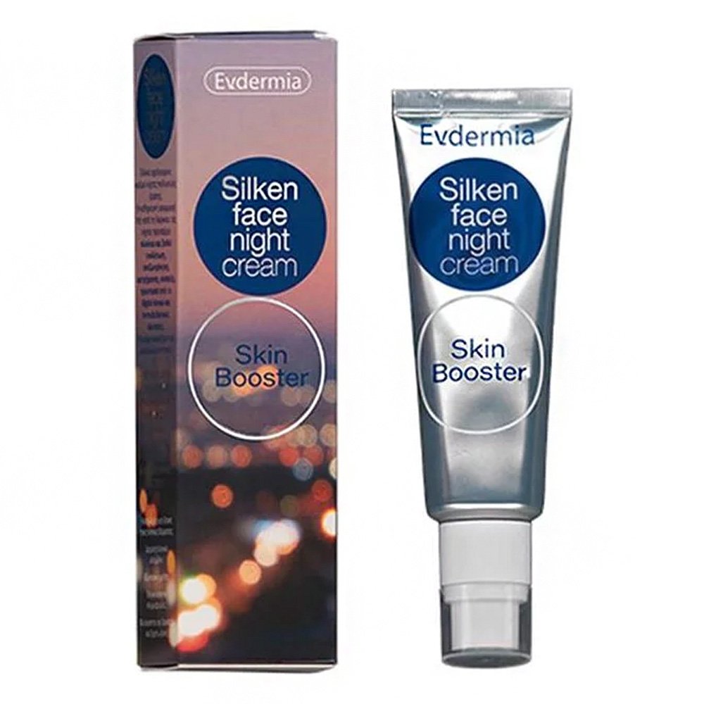 Evdermia Silken Face Night Cream Κρέμα Νύχτας Πολλαπλής Δράσης, 50ml