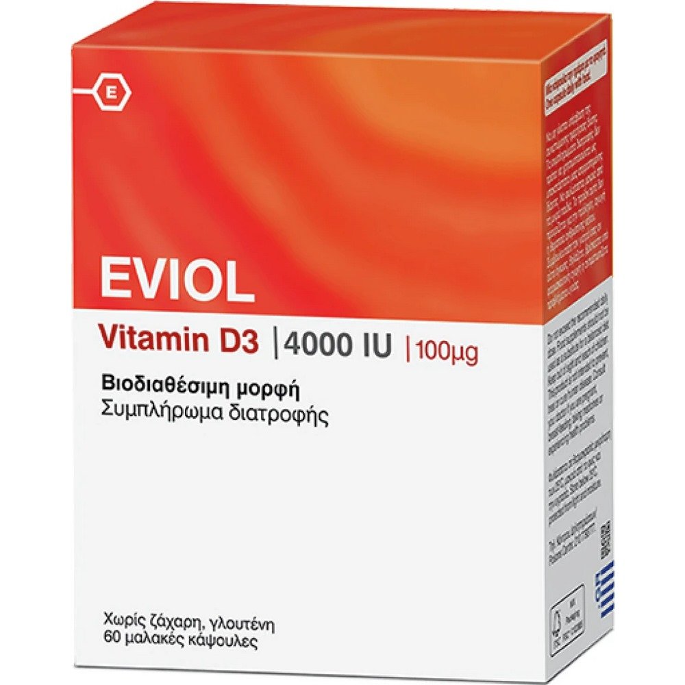 Eviol Vitamin D3 4000iu 100mcg, 60caps