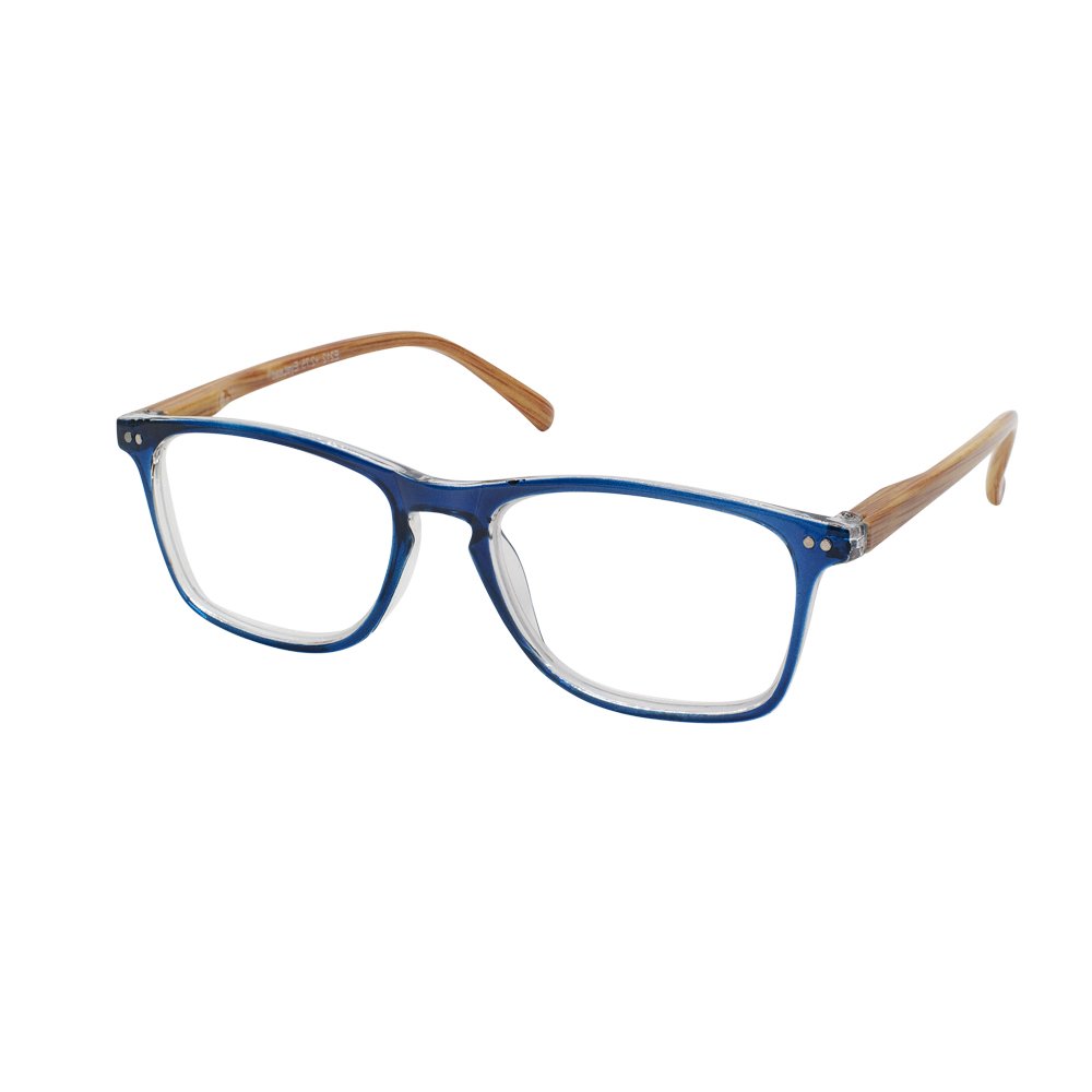 Eyelead Γυαλιά Οράσεως Πρεσβυωπίας E212 Μπλε με Ξύλινους Βραχίονες, +1.50