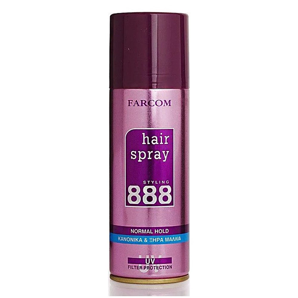 Farcom 888 Λάκ για Κανονικά & Ξηρά Μαλλιά, 200ml