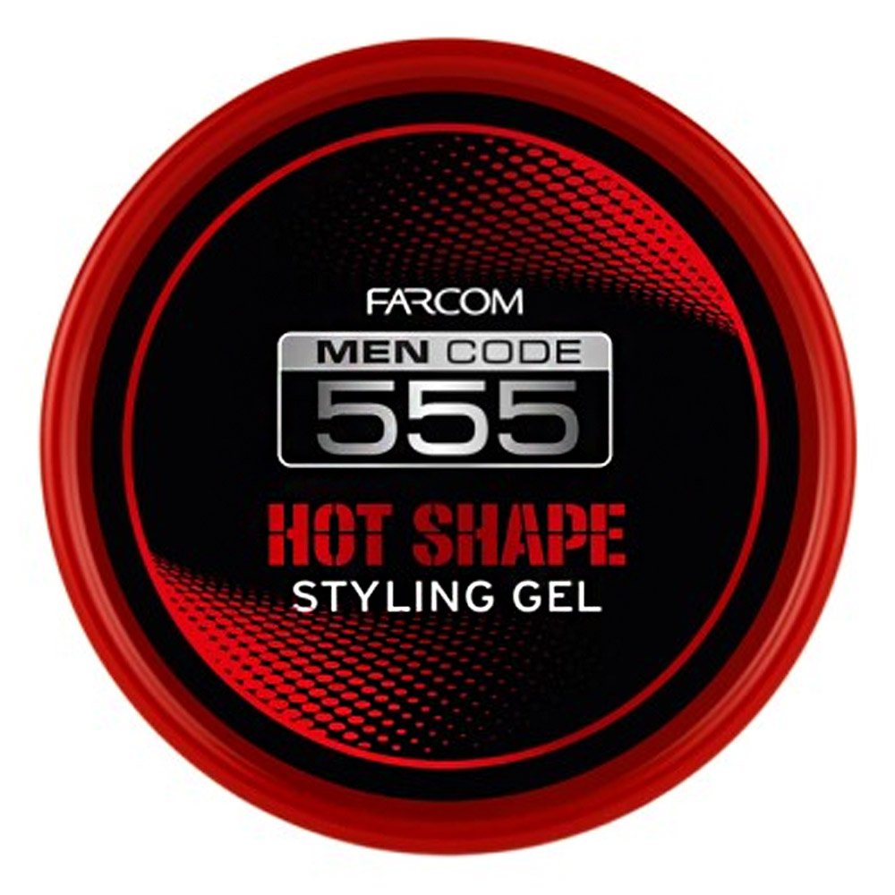 Farcom Men Code 555 Hot Shape Styling Gel Τζελ Μαλλιών, 250ml