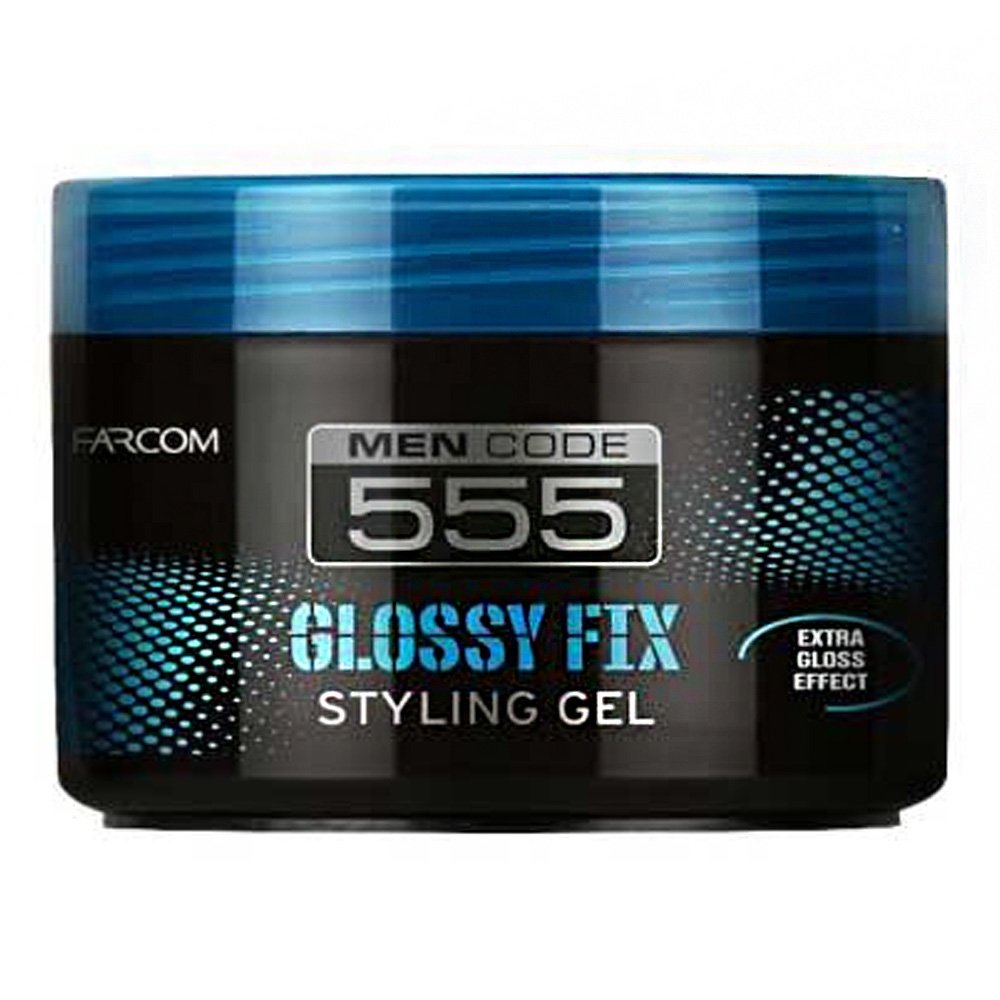 Farcom Gel Μαλλιών Men Code 555 Glossy Fix Styling Gel, 250ml