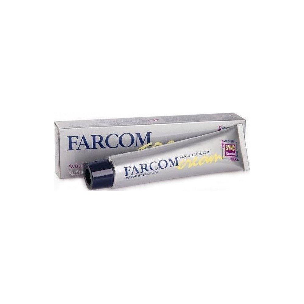 Farcom Hair Color Cream Βαφή Μαλλιών 60ml - Νο100 Ασημί Πλατινέ