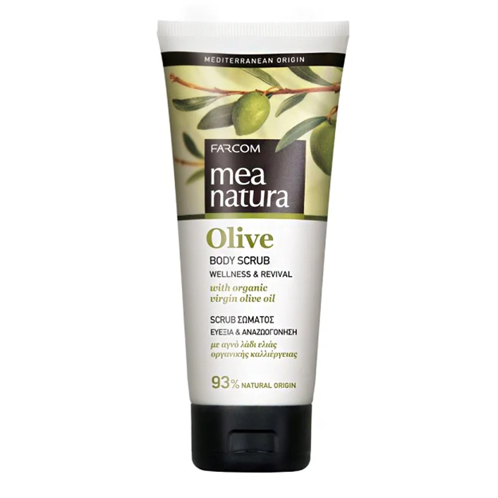 Farcom Mea Natura Olive Scrub Σώματος Ευεξία & Αναζωογόνηση, 200ml Farcom Mea Natura Olive Scrub Σώματος Ευεξία & Αναζωογόνηση, 200ml