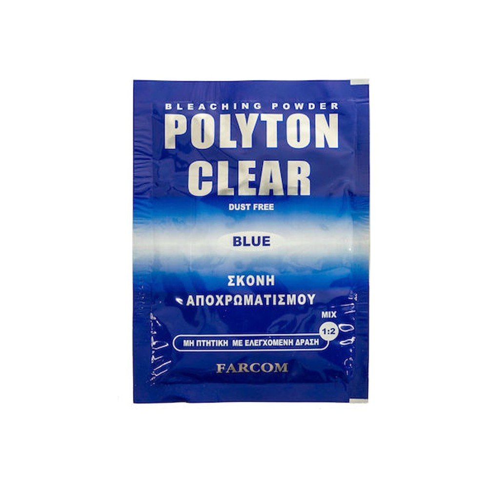 Farcom Polyton Clear Blue Σκόνη ντεκαπάζ, 15gr