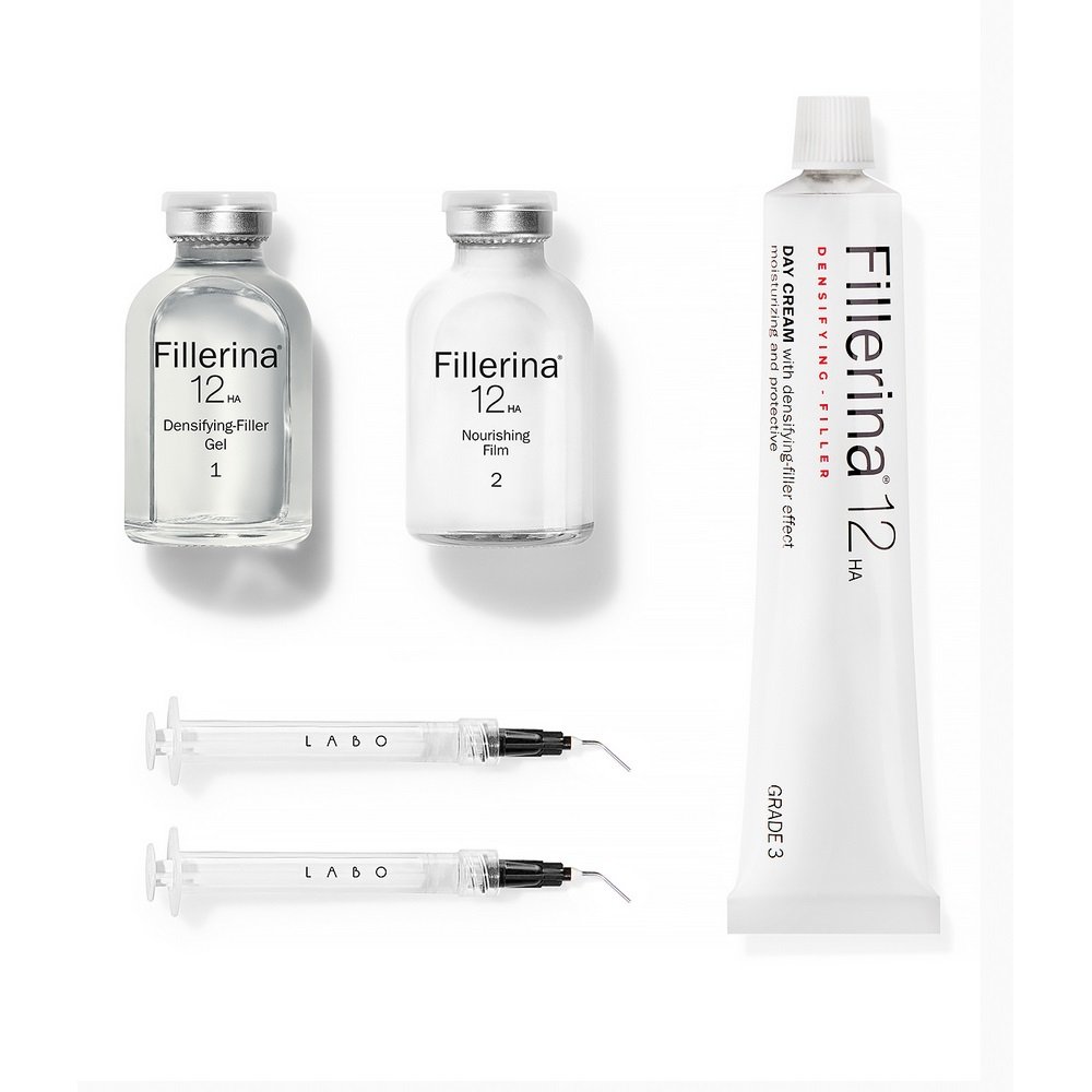 Fillerina Promo 12 HA Densifying-Filler Face Treatment Grade 3 & Δώρο Filler Day Cream Grade 3, 1σετ