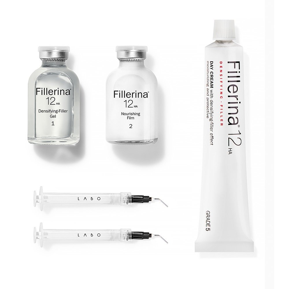 Fillerina Promo 12 HA Densifying-Filler Face Treatment Grade 5 & Δώρο Filler Day Cream Grade 5, 1σετ