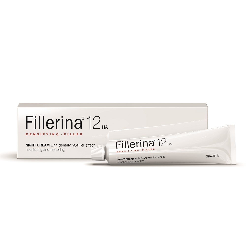 Fillerina 12HA Densifying Filler Night Cream Grade 3 Κρέμα Νυκτός Αναπλήρωσης Όγκου και Γεμίσματος Στάδιο 3, 50ml