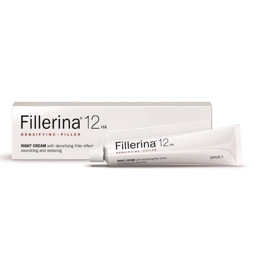 Fillerina 12HA Densifying Filler Night Cream , Κρέμα Νυκτός Αναπλήρωσης Όγκου και Γεμίσματος Βαθμός 5, 50ml