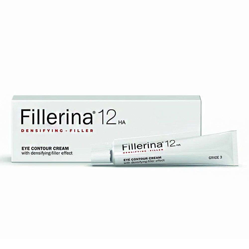 Fillerina 12 HA Densifying-Filler Eye Contour Cream Grade 3 Ενισχυμένη Κρέμα Ματιών για Αναπλήρωση του Δέρματος & Γέμισμα των Ρυτίδων Βαθμός 3, 15ml