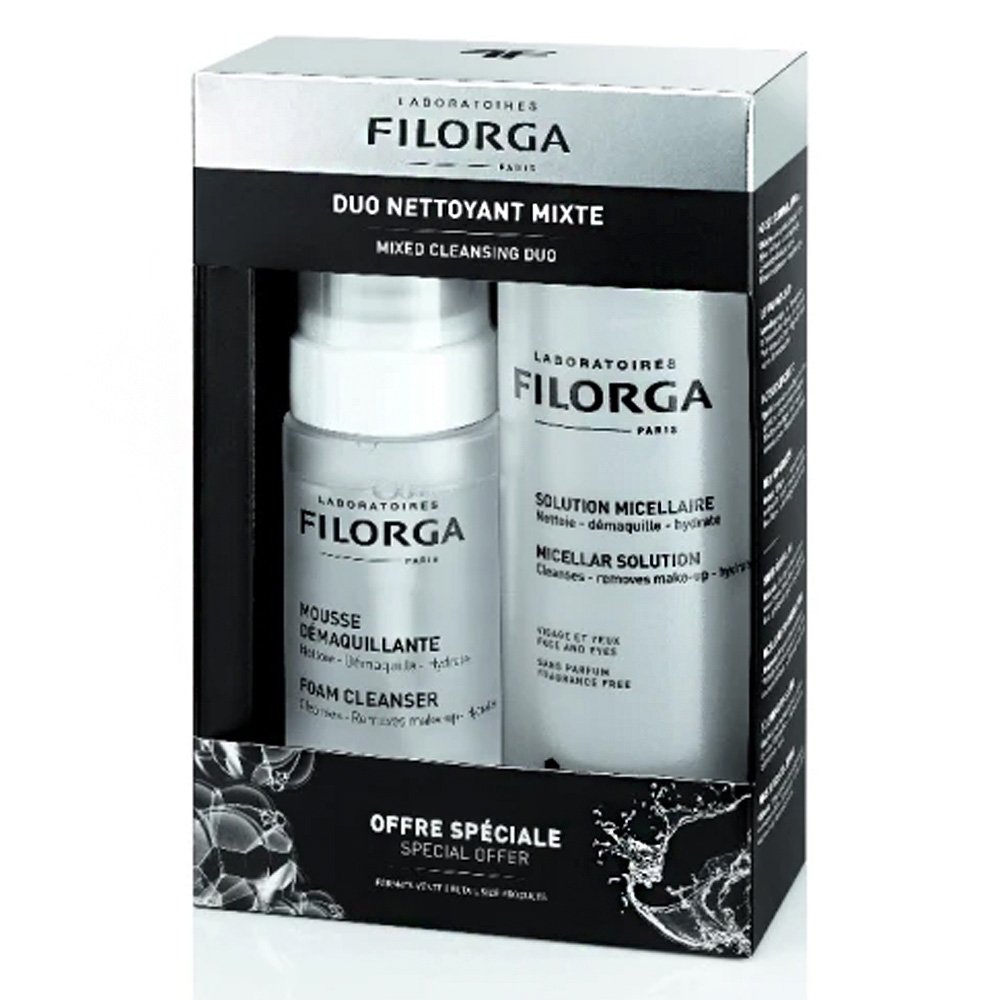 Filorga Promo Double Cleansing Set Διπλού καθαρισμού Αφρός Καθαρισμού 150ml & Νερό Καθαρισμου Micellar Solution 400ml