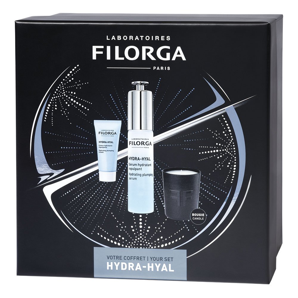 Filorga Promo XMAS Hydra-Hyal Promo με Serum Hydra-Hyal Ορός Ενυδάτωσης 30ml & Δώρο Hydrating Plumping Cream Ενυδατική Κρέμα Προσώπου 15ml & Αρωματικό Κερί, 1σετ