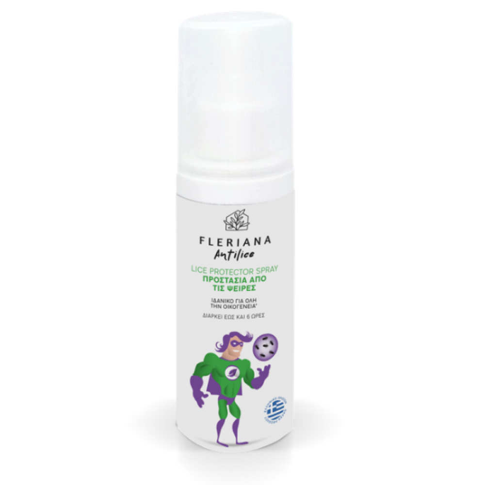 Fleriana All Natural Lice Protector Φυσικό Spray για Προστασία από τις Ψείρες, 100ml