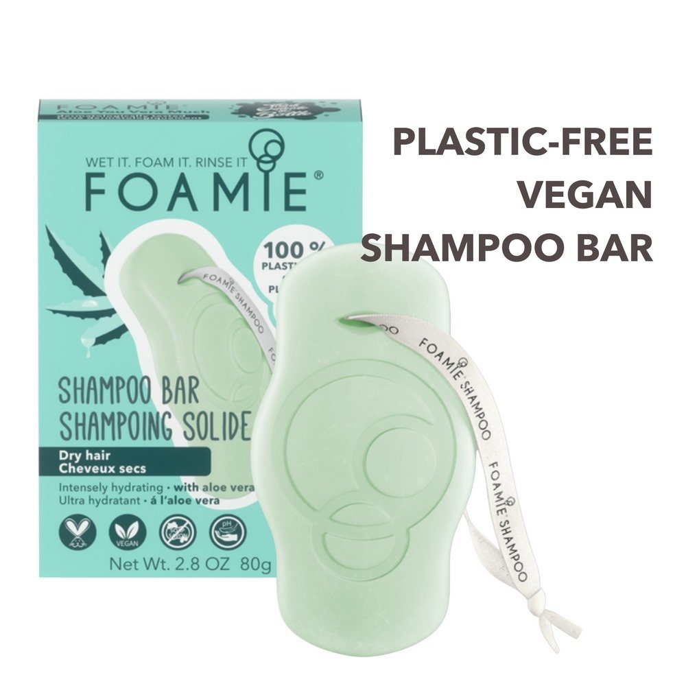 Foamie Shampoo Bar Aloe You Vera, Μπάρα Καθαρισμού για Ξηρά Μαλλιά, 80gr