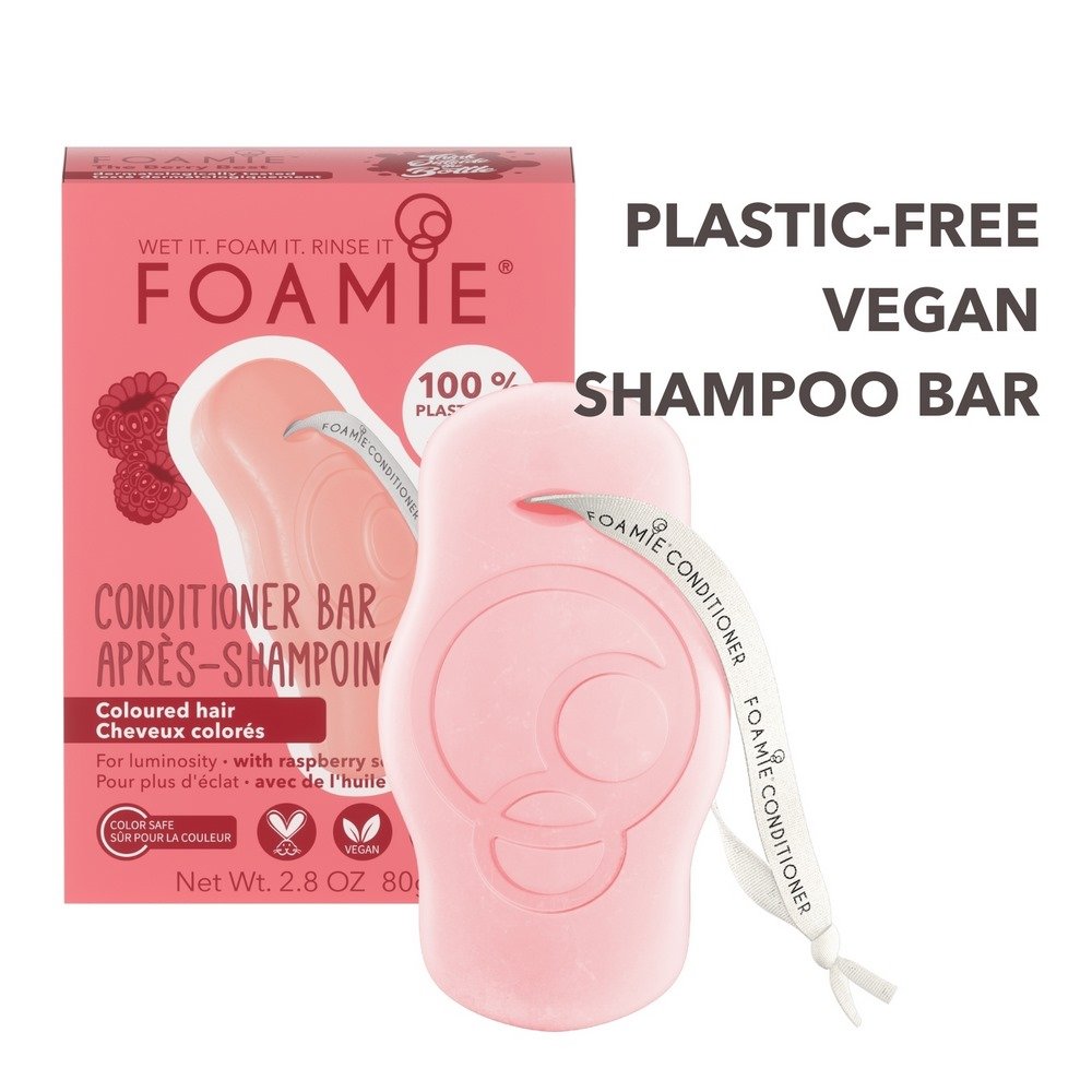 Foamie Shampoo Bar Raspberry for Coloured Hair, Σαμπουάν σε Μορφή Μπάρας για Βαμμένα Μαλλιά, 80gr