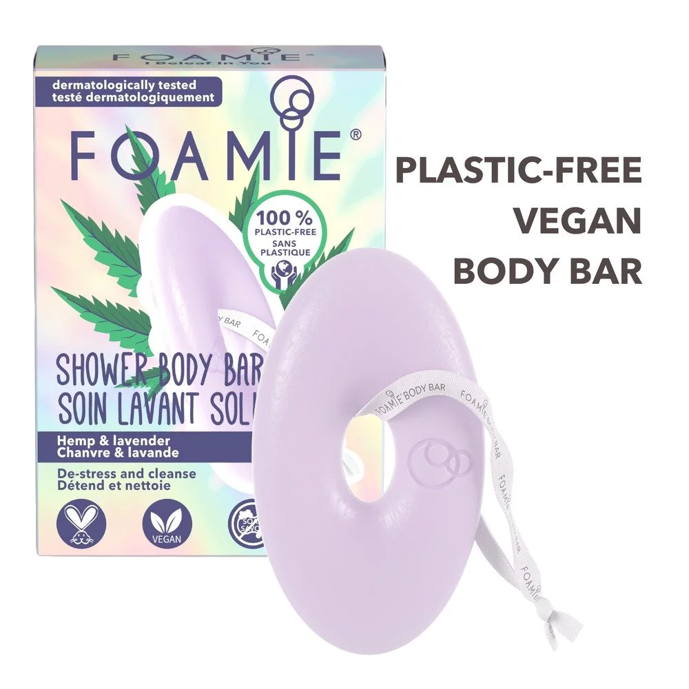 Foamie I Beleaf In You With CBD and Lavander Καθαρισμός Σώματος, 80gr Foamie I Beleaf In You With CBD and Lavander Καθαρισμός Σώματος, 80gr