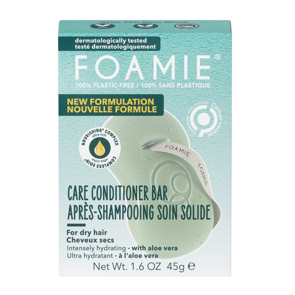 Foamie Aloe You Vera Much Conditioner Bar Μαλακτικό Μαλλιών σε Μορφή Μπάρας για Ξηρά Μαλλιά, 45g