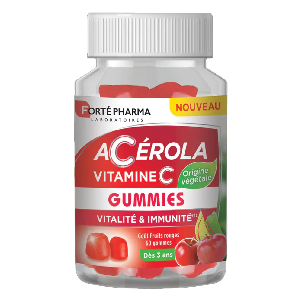 Forte Pharma Acerola για την Ενίσχυση του Ανοσοποιητικού, 60 Ζελεδάκια