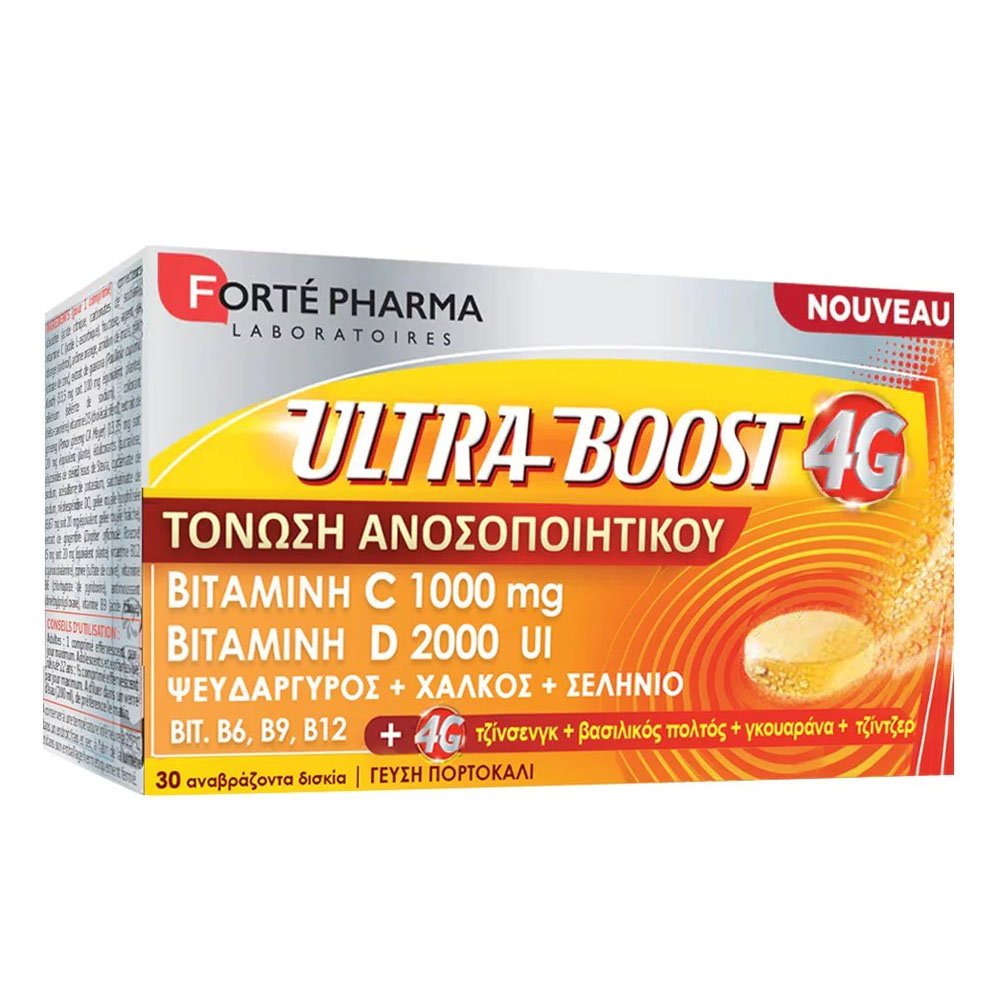 Forte Pharma Ultra Boost 4G για Ενίσχυση του Ανοσοποιητικού, 30eff.tabs