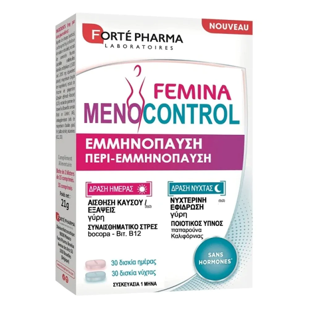 Forte Pharma Feminae Menopause Perimenopause Συμπλήρωμα Διατροφής Για Την Διαχείριση Συμπτωμάτων Εμμηνόπαυσης, 60 ταμπλέτες