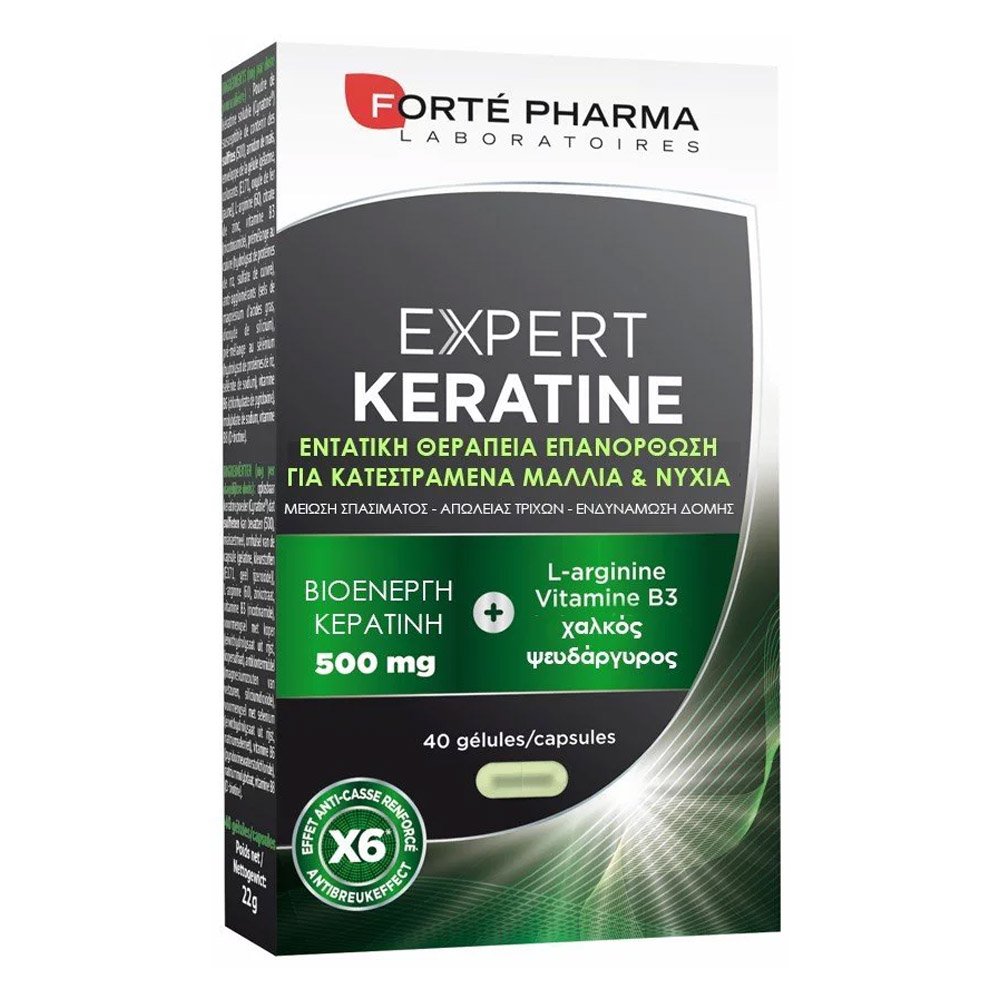 Forte Pharma Expert Keratine 500mg Συμπλήρωμα Διατροφής για Δυνατά Μαλλιά, 40 caps