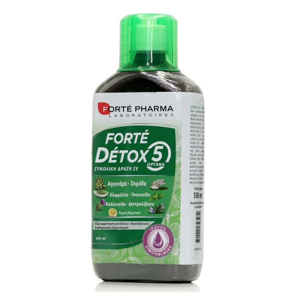 Forte Pharma Forte Detox 5 Organes Συμπλήρωμα Διατροφής με Συνολική Δράση σε 5 Όργανα, 500ml