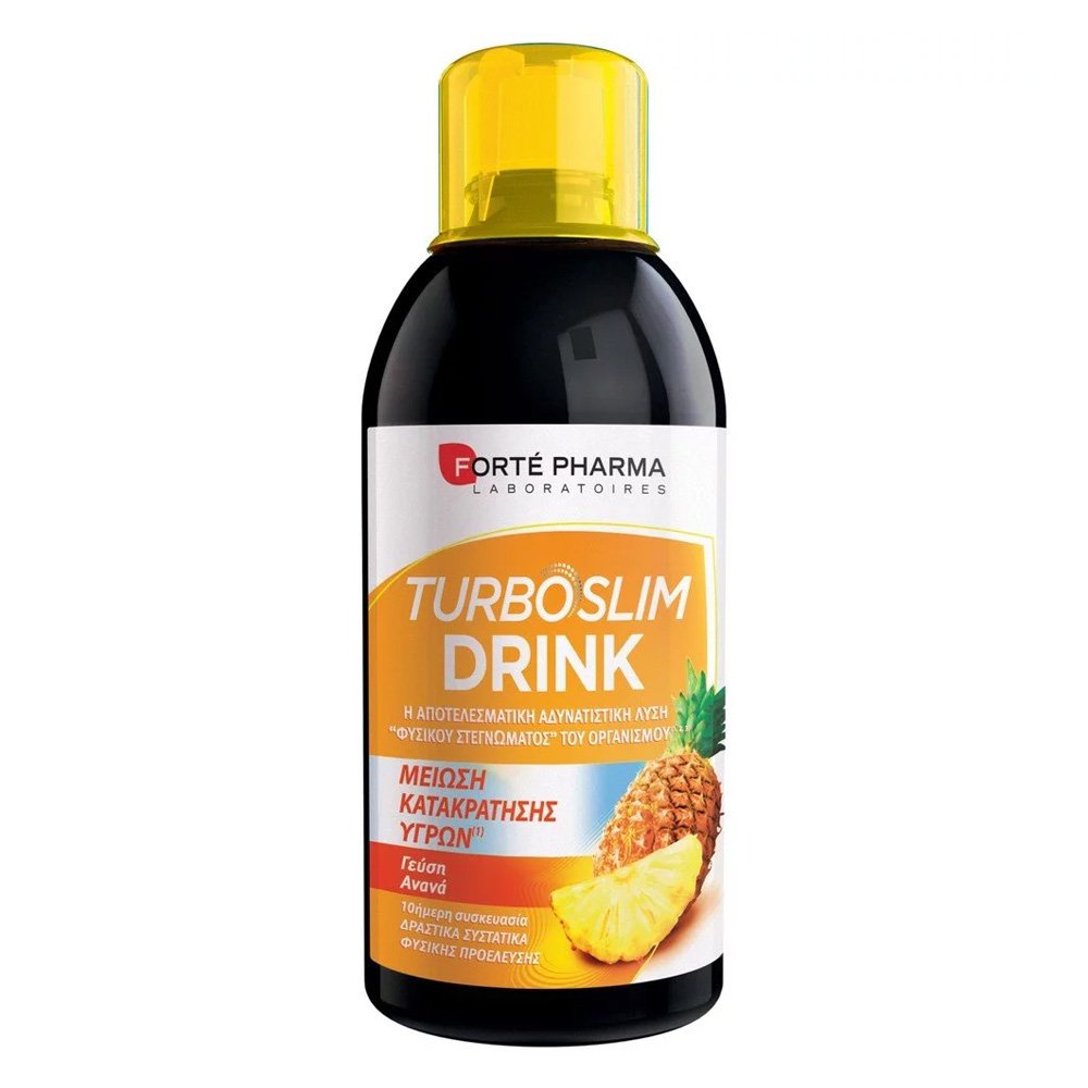 Forte Pharma Turboslim Drink Πρόγραμμα Αδυνατίσματος 10 Ημέρων Γεύση Ανανάς, 500ml