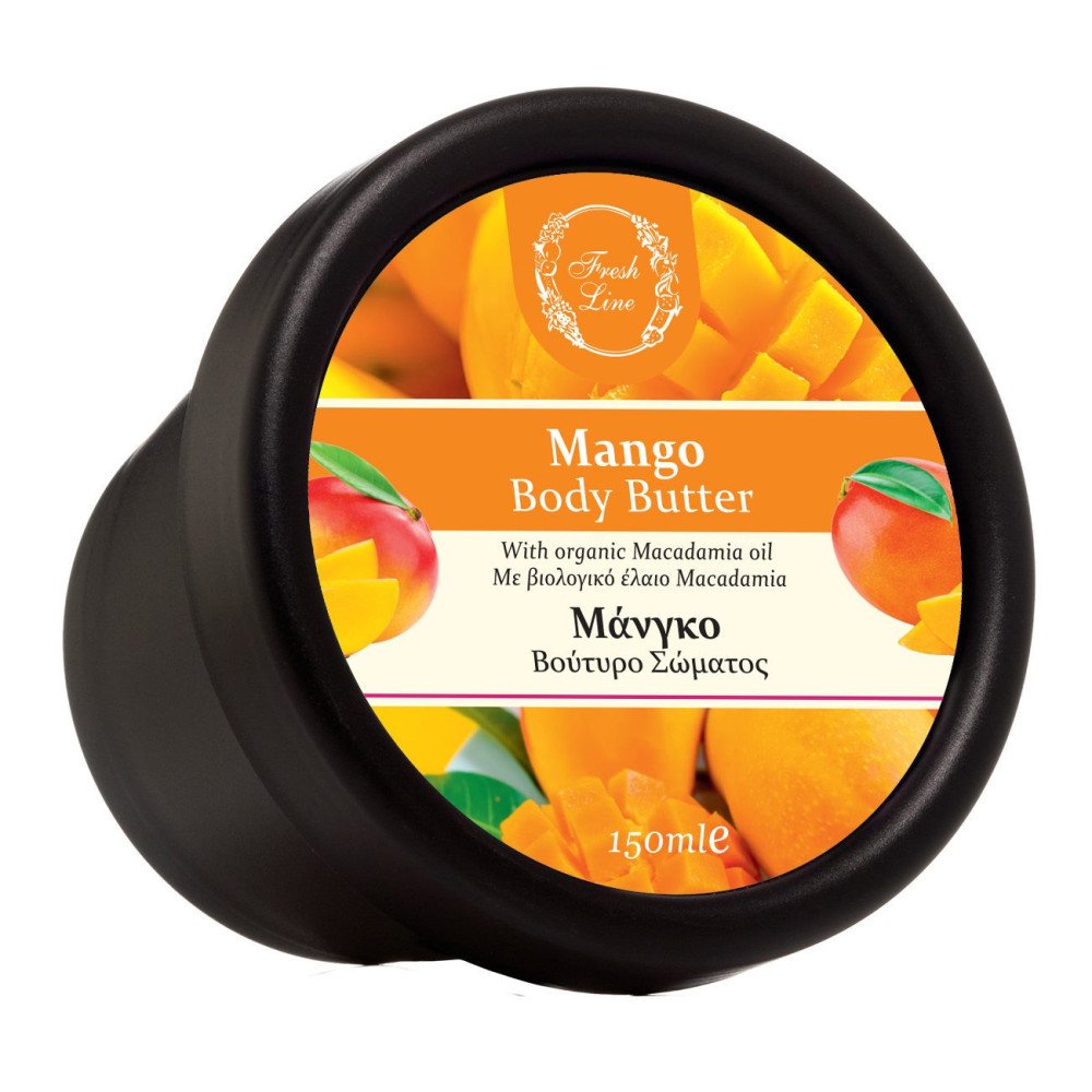 Fresh Line Body Butter Mango Βούτυρο Σώματος Εμπλουτισμένο με Βιολογικό Έλαιο Macadamia, 150ml