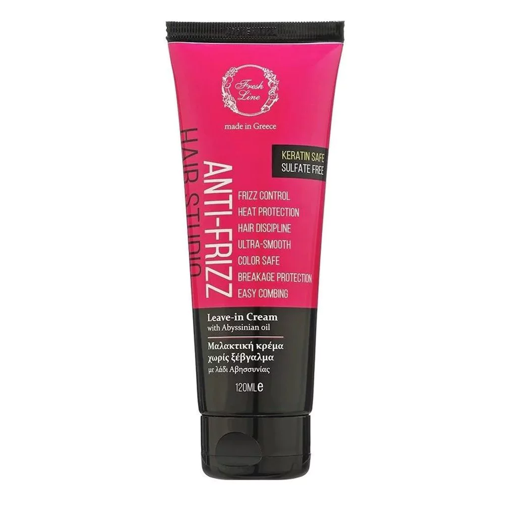 Fresh Line Anti-Frizz Μαλακτική Κρέμα χωρίς Ξέβγαλμα, 120ml Fresh Line Anti-Frizz Μαλακτική Κρέμα χωρίς Ξέβγαλμα, 120ml