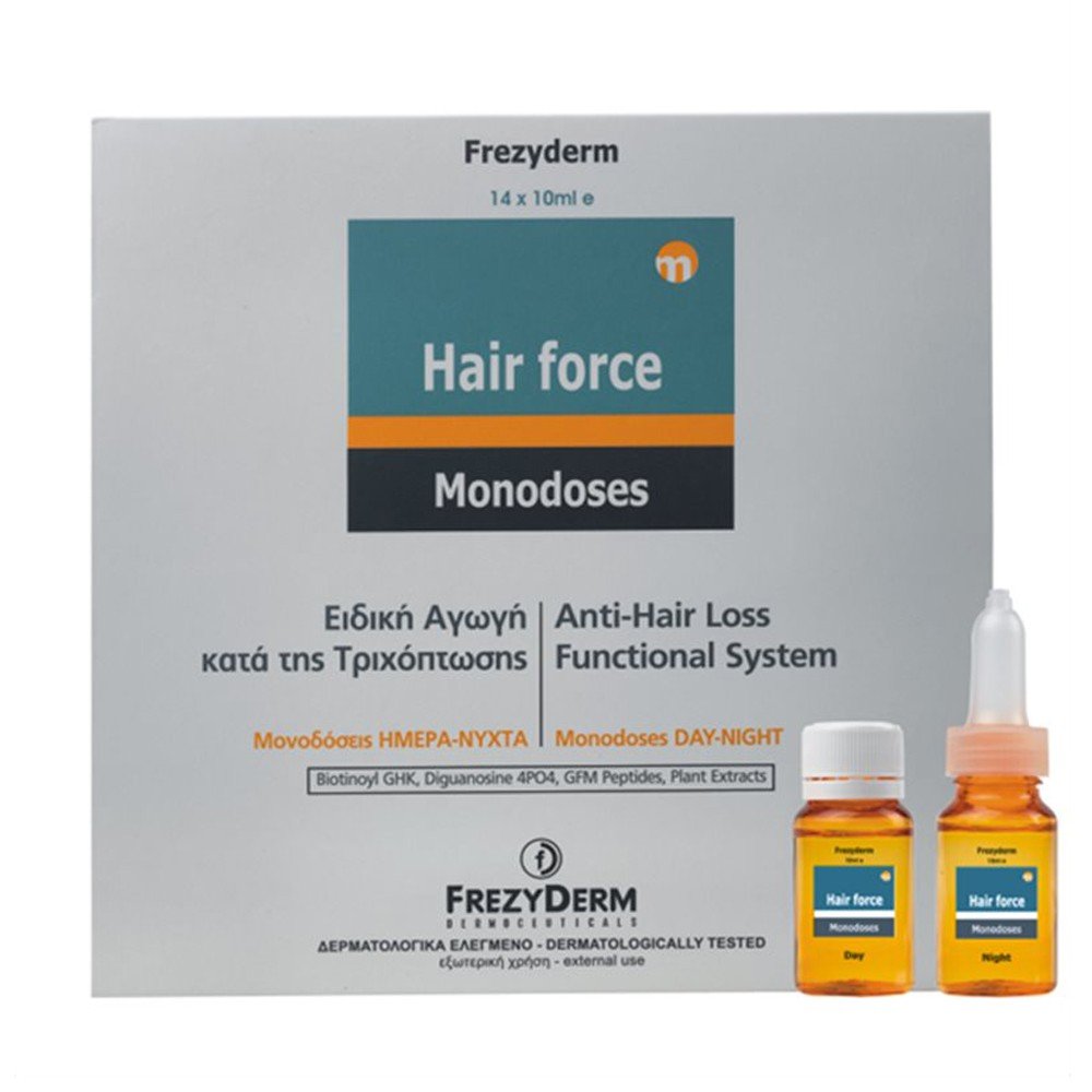 Frezyderm Hair Force Monodose Day / Night Ειδική Αγωγή Κατά της Τριχόπτωσης για Άνδρες & Γυναίκες, 140ml